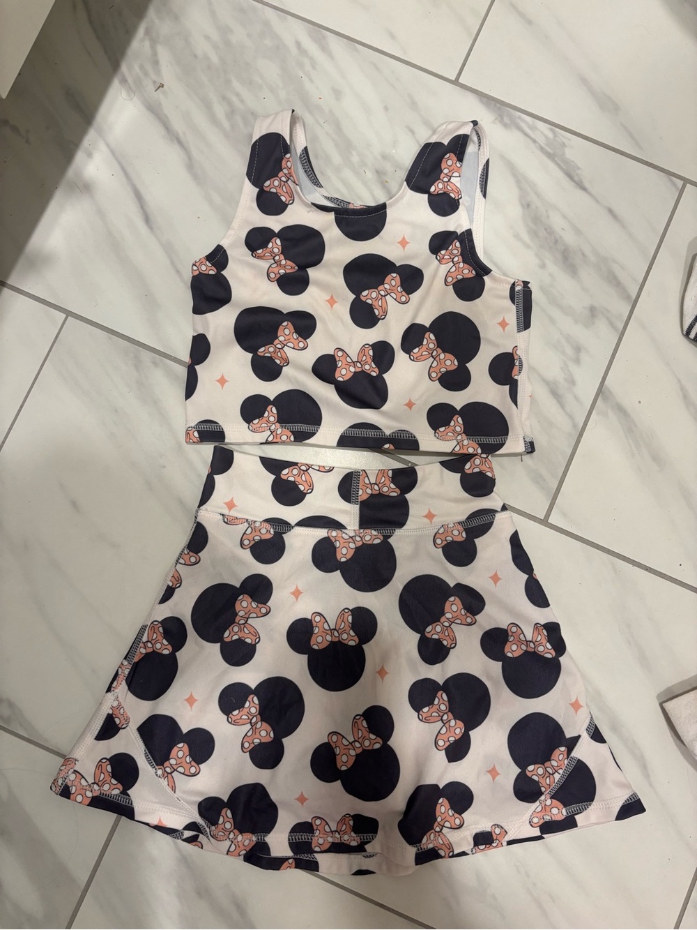 Toddler Disney Minnie Mouse Activewear 2 Piece Set- Made By Molly